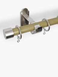 John Lewis Wooden Curtain Pole with Metal Finial, Dia.28mm - thumbnail 3