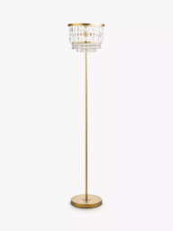 Laura Ashley Rhosill Floor Lamp, Matt Antique Brass - thumbnail 1