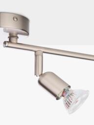 John Lewis Keely 6 Spotlight Ceiling Bar, Brushed Steel - thumbnail 4