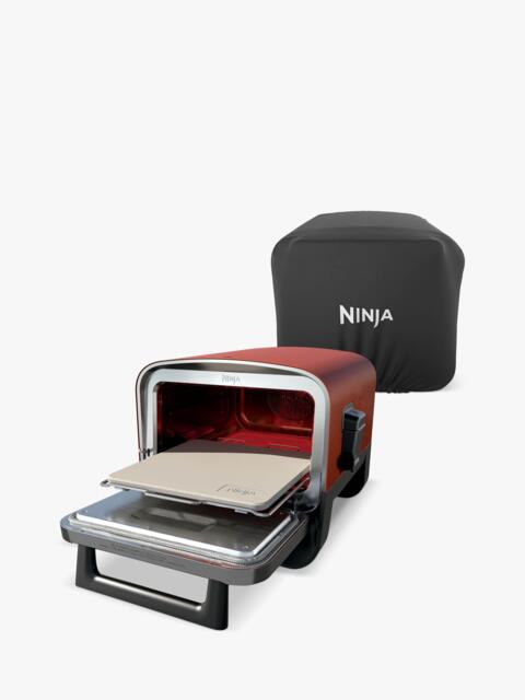 Ninja Woodfire 8-in-1 Electric Outdoor Oven, Pizza Oven & Smoker with Cover, Brown - image 1
