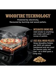 Ninja Woodfire 8-in-1 Electric Outdoor Oven, Pizza Oven & Smoker with Cover, Brown - thumbnail 4