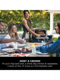 Ninja Woodfire 8-in-1 Electric Outdoor Oven, Pizza Oven & Smoker with Cover, Brown - thumbnail 3