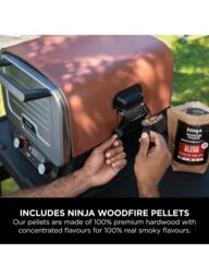 Ninja Woodfire 8-in-1 Electric Outdoor Oven, Pizza Oven & Smoker with Cover, Brown - thumbnail 6
