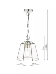 Laura Ashley Clayton Glass Ceiling Light - thumbnail 6