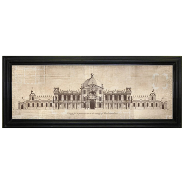 Brookpace Lascelles 'Grand Estate in Northumberland' Framed Print, 103 x 42cm