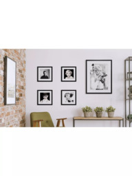 Brookpace Lascelles Marilyn Monroe 'Red Lips' Framed Print & Mount, 50 x 50cm - thumbnail 4