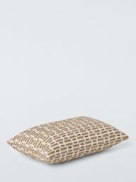 John Lewis Rustic Blocks Cushion, Brown Multi - thumbnail 2