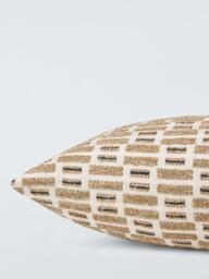 John Lewis Rustic Blocks Cushion, Brown Multi - thumbnail 3