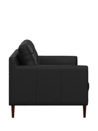 John Lewis Draper II Large 3 Seater Leather Sofa, Dark Leg - thumbnail 3