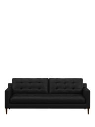 John Lewis Draper II Large 3 Seater Leather Sofa, Dark Leg - thumbnail 5