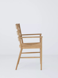 John Lewis Reed Dining Armchair, White Grain Oak - thumbnail 5