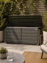 KETTLER Vault Large Outdoor Storage Box, Beige - thumbnail 3