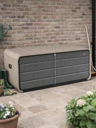 KETTLER Vault Large Outdoor Storage Box, Beige - thumbnail 2