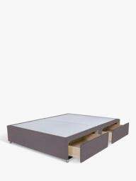 John Lewis Non-Sprung Upholstered 4 Drawer Divan Base, Small Double - thumbnail 2