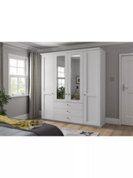 John Lewis Marlow 200cm Hinged Door Wardrobe with Mirrors & 3 Drawers - thumbnail 3