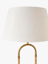 John Lewis Archibald Cane Floor Lamp, Brass - thumbnail 4