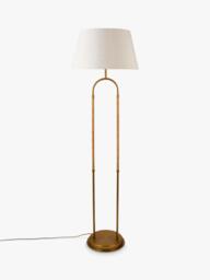 John Lewis Archibald Cane Floor Lamp, Brass - thumbnail 3