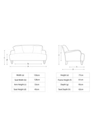 Tetrad Lewis Petite 2 Seater Sofa - thumbnail 2