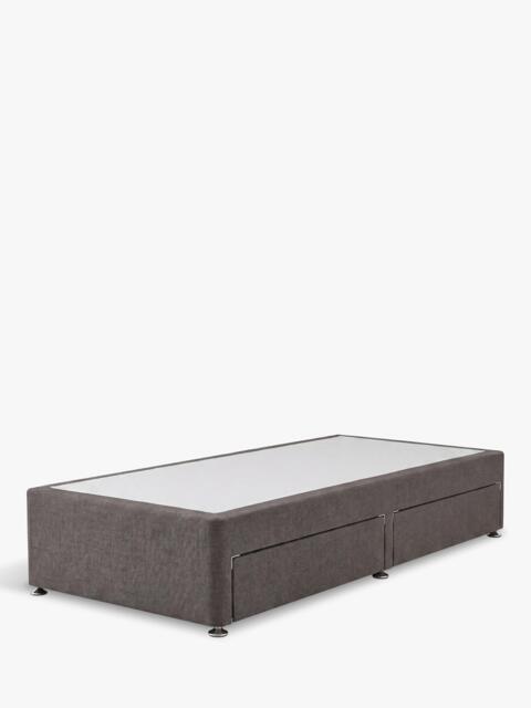 Silentnight Non-Sprung 2 Drawer Upholstered Divan Base, Single - image 1