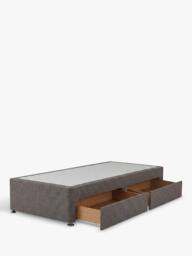 Silentnight Non-Sprung 2 Drawer Upholstered Divan Base, Single - thumbnail 2