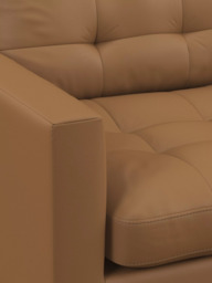 John Lewis Draper II Leather Armchair, Dark Leg - thumbnail 6