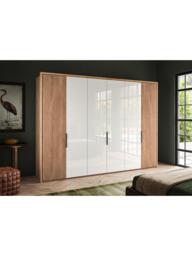 John Lewis Aspen 3m Hinged Wardrobe with 4 Glass Doors & 2 Wooden Doors - thumbnail 2