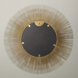 John Lewis Rajasthan Round Mirror, 87cm, Gold - thumbnail 4