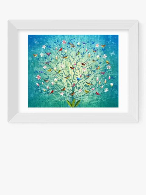 EAST END PRINTS Fiona Watson 'The Singing Tree' Framed Print