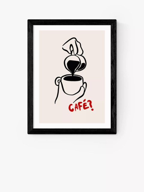 EAST END PRINTS SimplyExtraJordanary 'Cafe' Framed Print - image 1