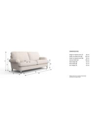 Laura Ashley Beaumaris Large 3 Seater Sofa, Oak Leg - thumbnail 2
