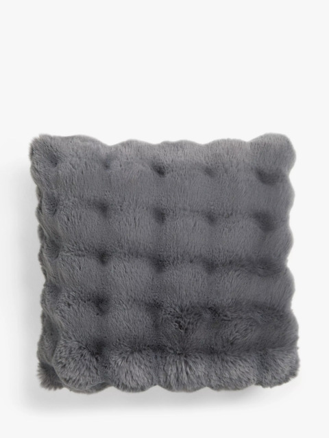John Lewis Wave Faux Fur Cushion - image 1