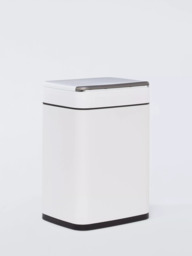 John Lewis Rectangular Bathroom Touch Bin, 6L, White
