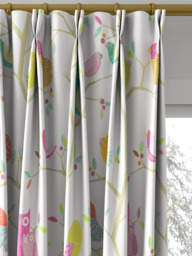 Harlequin What A Hoot Made to Measure Curtains or Roman Blind, Pink/Aquamarine/Lime - thumbnail 4