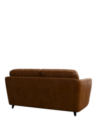 John Lewis Arlo Medium 2 Seater Leather Sofa Bed, Dark Leg - thumbnail 4