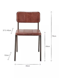 nkuku Ukari Leather Dining Chair - thumbnail 6