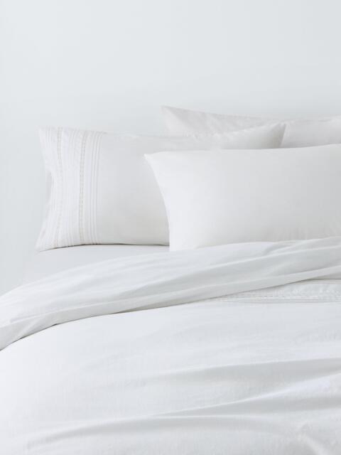 John Lewis Fairford Washed Cotton Percale Duvet Cover Set - image 1