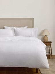 John Lewis Fairford Washed Cotton Percale Duvet Cover Set - thumbnail 2