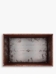 Fallen Fruits Rectangular Trough Planter, 58cm, Rust - thumbnail 3