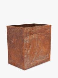 Fallen Fruits Rectangular Trough Planter, 58cm, Rust - thumbnail 2