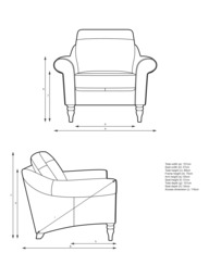 John Lewis Camber Leather Armchair, Dark Leg - thumbnail 2