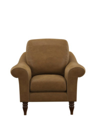 John Lewis Camber Leather Armchair, Dark Leg - thumbnail 5