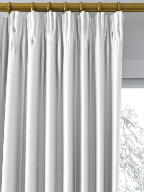 John Lewis Textured Weave Pair Blackout Lined Pencil Pleat Curtains - image 1