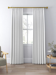 John Lewis Textured Weave Pair Blackout Lined Pencil Pleat Curtains - thumbnail 3