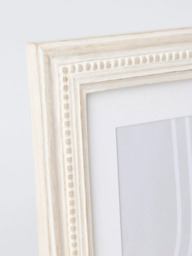 "John Lewis Hand-Carved Coastal Wood Photo Frame & Mount, 4 x 6"" (10 x 15cm), White Wash" - thumbnail 2