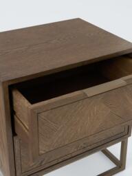 John Lewis Estate 2 Drawer Bedside Table, Natural - thumbnail 4
