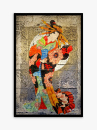 John Lewis John Butler 'Geisha Entertainer' Framed Print & Mount, Set of 2, 62 x 42cm, Multi - thumbnail 2