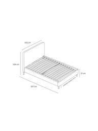 John Lewis Clyde Upholstered Bed Frame, Single - thumbnail 6