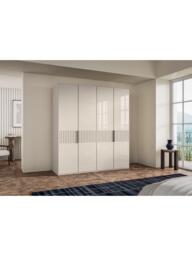 John Lewis Newlyn 2m Hinged Wardrobe with 4 Glass Doors - thumbnail 2