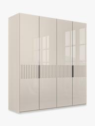John Lewis Newlyn 2m Hinged Wardrobe with 4 Glass Doors - thumbnail 1