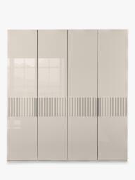 John Lewis Newlyn 2m Hinged Wardrobe with 4 Glass Doors - thumbnail 4